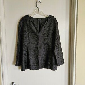 Eileen Fisher Ripple Bindu Silk Jacket M